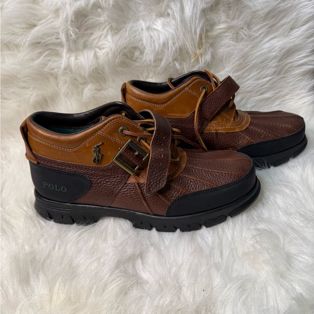 Ralph Lauren Tan and Brown Leather Shoes - Picture 3 of 8